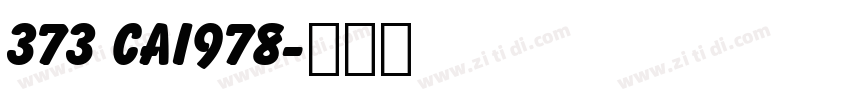 373 CAI978字体转换